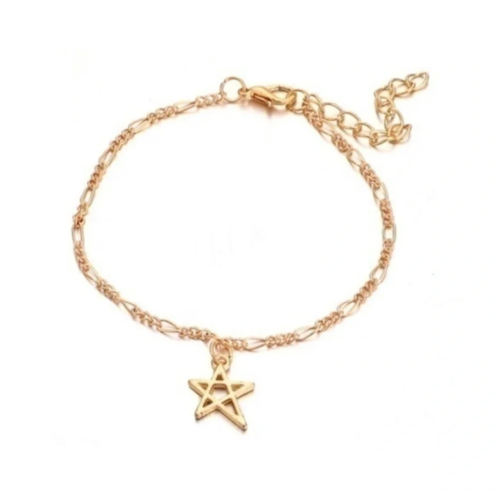 🆕 3 Set of Multi Layered Star/Heart Bracelets